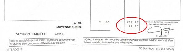 Bulletin relevé de notes de Élise Moreau pour son BTS ERPC Bulletin relevé de notes de Élise Moreau pour son BTS ERPC